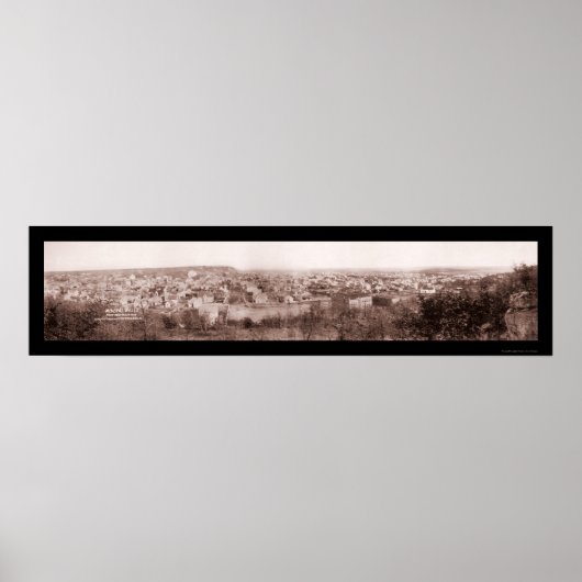 Mineral Wells TX Scene Photo 1906 Poster (Voorkant)
