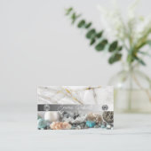 Minerale Amethyst Crystal Quartz Texture Business Visitekaartje (Staand voorkant)