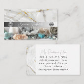 Minerale Amethyst Crystal Quartz Texture Business Visitekaartje (Voorkant / Achterkant)