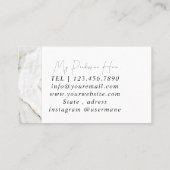 Minerale Amethyst Crystal Quartz Textuur Visitekaartje (Achterkant)