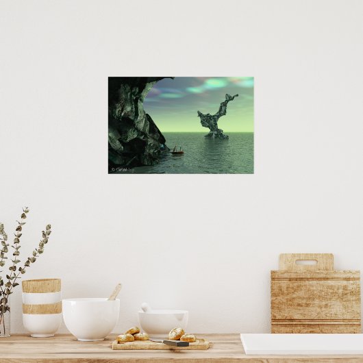 Minerale baai bij Emerald Cove Poster (Keuken)