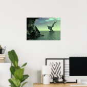 Minerale baai bij Emerald Cove Poster (Thuiskantoor)