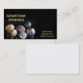 Minerale bollen - steenbollen visitekaartje (Voorkant / Achterkant)