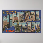 Minerale cellen, Texas - Grote lettertjes Poster (Voorkant)