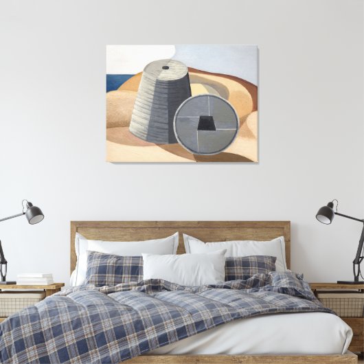 Minerale objecten (1935) canvas afdruk (Insitu (Slaapkamer))