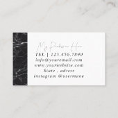 Minerale Paarse Amethyst Crystal Quartz Textuurbus Visitekaartje (Achterkant)