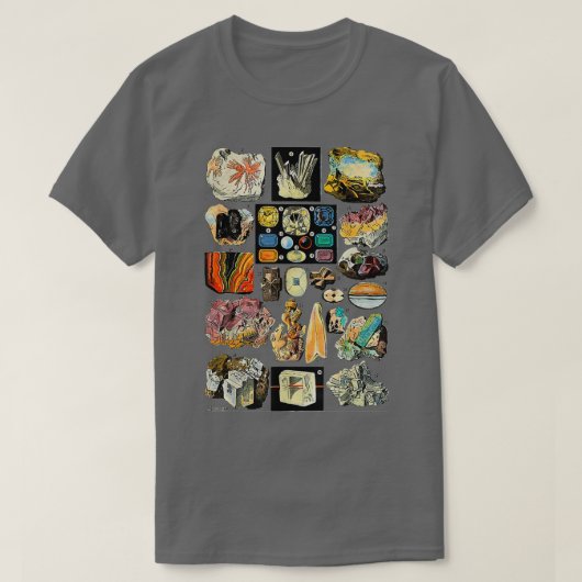 Minerale Pareltjes en Crystals Rock Collective Geo T-shirt (Design voorkant)