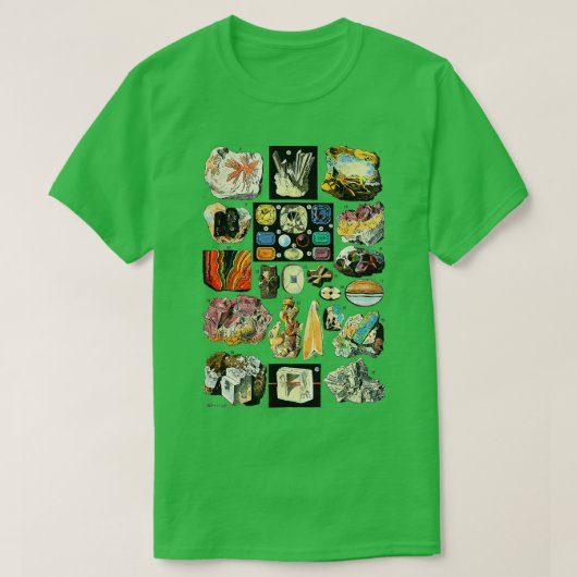 Minerale Pareltjes en Crystals Rock Collective Geo T-shirt (Design voorkant)