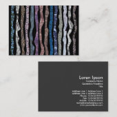 Minerale stripes visitekaartje (Voorkant / Achterkant)