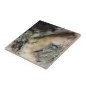 Minerale textuur van het zwarte en Witte Kwartz Tegeltje (Zijkant)