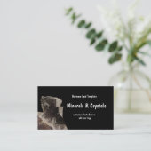 Mineralen en Kwarts Crystals Visitekaartje (Staand voorkant)
