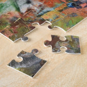 Mineralen in de rotsen legpuzzel (Zijkant)