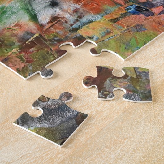 Mineralen in de rotsen legpuzzel (Zijkant)