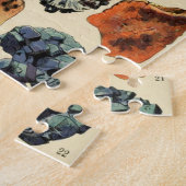  mineralen Rocks Geology Legpuzzel (Zijkant)