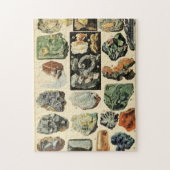  mineralen Rocks Geology Legpuzzel (Verticaal)
