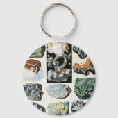  mineralen Rocks Geology Sleutelhanger (Voorkant)