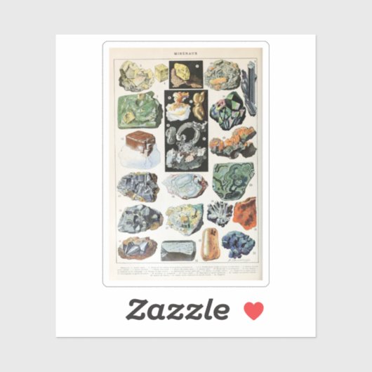 mineralen Rocks Geology Sticker (Vel)