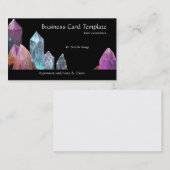 Mineralen ruw kristal Visitekaartje (Voorkant / Achterkant)