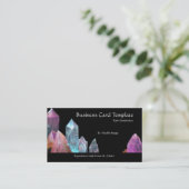 Mineralen ruw kristal Visitekaartje (Staand voorkant)