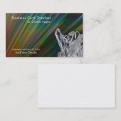 Mineralen verhitten Kwarts Raw Crystal Visitekaartje (Voorkant / Achterkant)