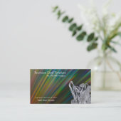 Mineralen verhitten Kwarts Raw Crystal Visitekaartje (Staand voorkant)