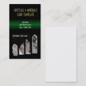 Mineralen - White Quartz Healing Crystals Visitekaartje (Voorkant / Achterkant)
