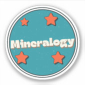 Mineralogie Sticker (Voorkant)