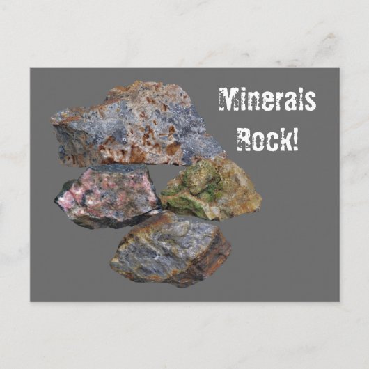 Minerals Rock Collectors Funny Briefkaart (Voorkant)