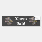 Minerals Rock Collectors Funny Bumpersticker (Voorkant)