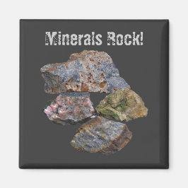 Minerals Rock Collectors Funny Magnet