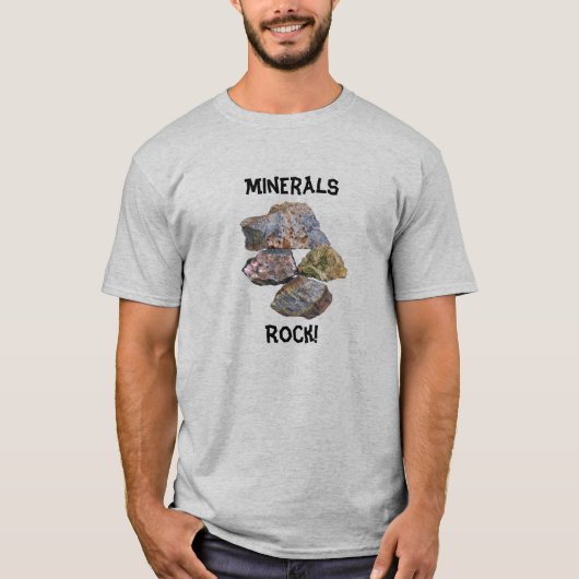 Minerals Rock Collectors Funny T-Shirt (Voorkant)