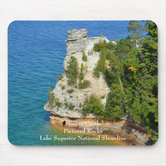 Miners Castle bij Pictured Rocks Muismat (Voorkant)