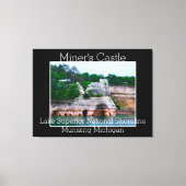 Miners Castle Lake Superior National Shoreline Canvas Afdruk (Voorkant)