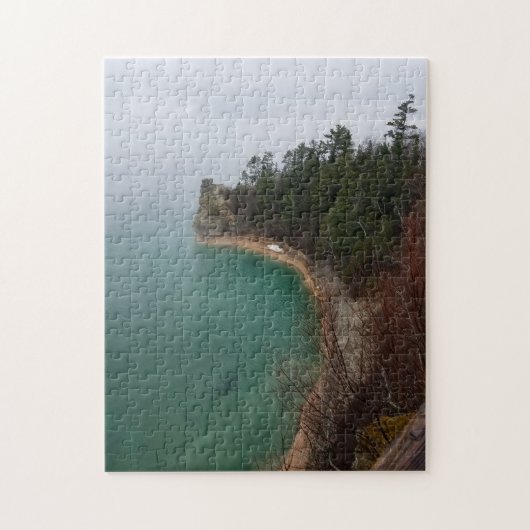 Miners Castle Picture Rocks Munising Michigan Legpuzzel (Verticaal)