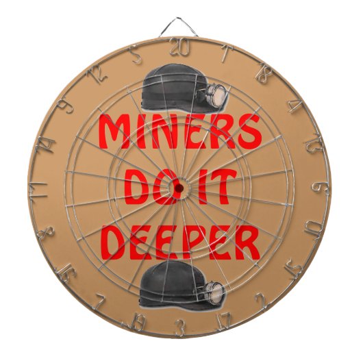 MINERS DOEN HET DEEPER DARTBORD (Voorkant)