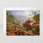 Miners in de Sierras - 1851/1852 Briefkaart (Voorkant / Achterkant)
