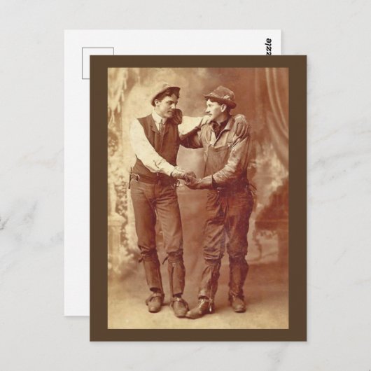 Miners in liefde briefkaart (Voorkant / Achterkant)