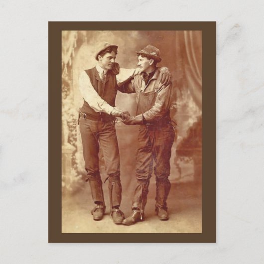 Miners in liefde briefkaart (Voorkant)