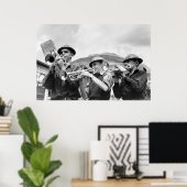 Miners' Labour Day Band, 1940 Poster (Thuiskantoor)