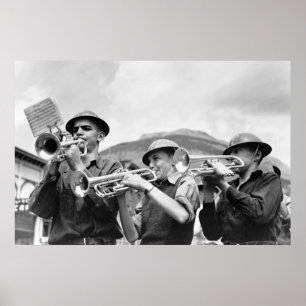 Miners' Labour Day Band, 1940 Poster