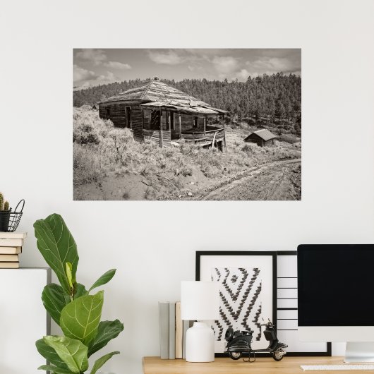 Minerschuur - Comet Ghost Mine - Montana Poster (Thuiskantoor)