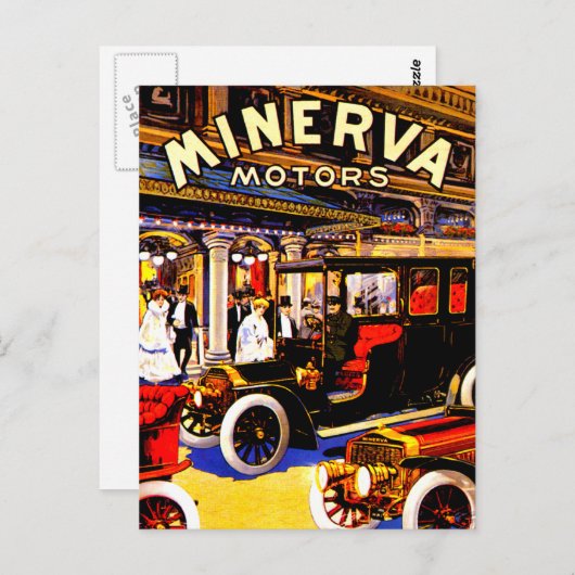 Minerva ~ Belgisch Automobiel AD Briefkaart (Voorkant / Achterkant)