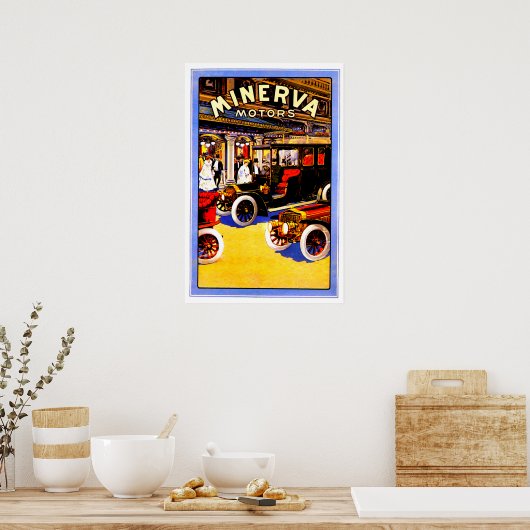 Minerva ~ Belgisch Automobiel AD Poster (Keuken)