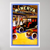 Minerva ~ Belgisch Automobiel AD Poster (Voorkant)