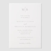 Minerva Elegante Trouwkaart 'Save the Date' Vellum Uitnodigingen (Voorkant)