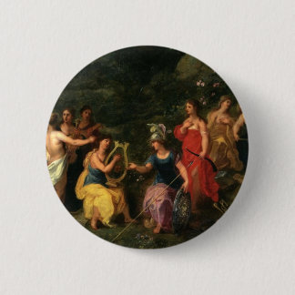Minerva en de muizen ronde button 5,7 cm
