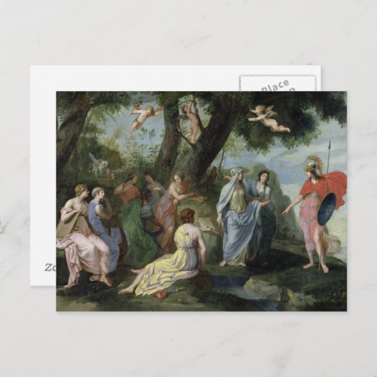 Minerva met Muses Briefkaart (Voorkant / Achterkant)