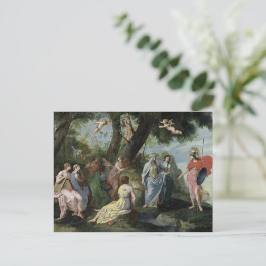 Minerva met Muses Briefkaart (Staand voorkant)