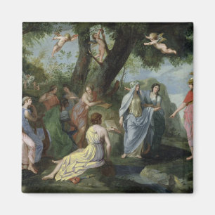 Minerva met Muses Magneet