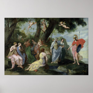 Minerva met Muses Poster